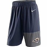 Men's Nike Los Angeles Rams Navy NFL Shorts FengYun